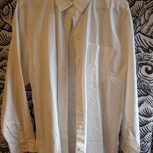 J. Crew Classic White Button-Up Blouse
